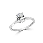 Oval Solitaire Eternal Classic 925 Sterling Silver Ring